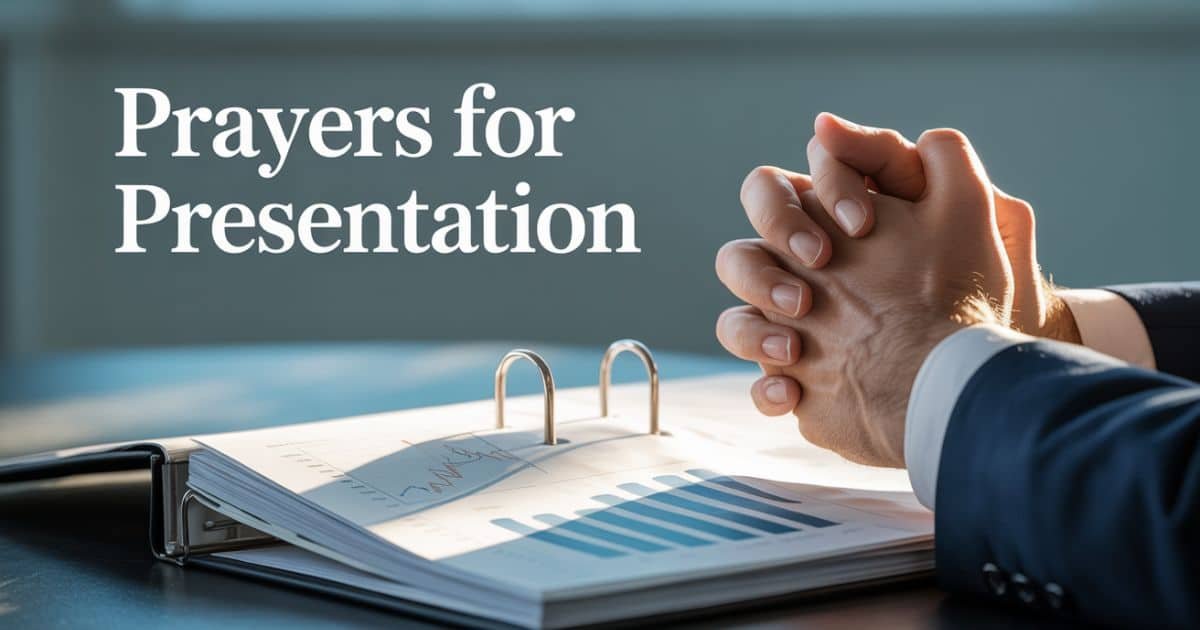 Prayer For Presentation